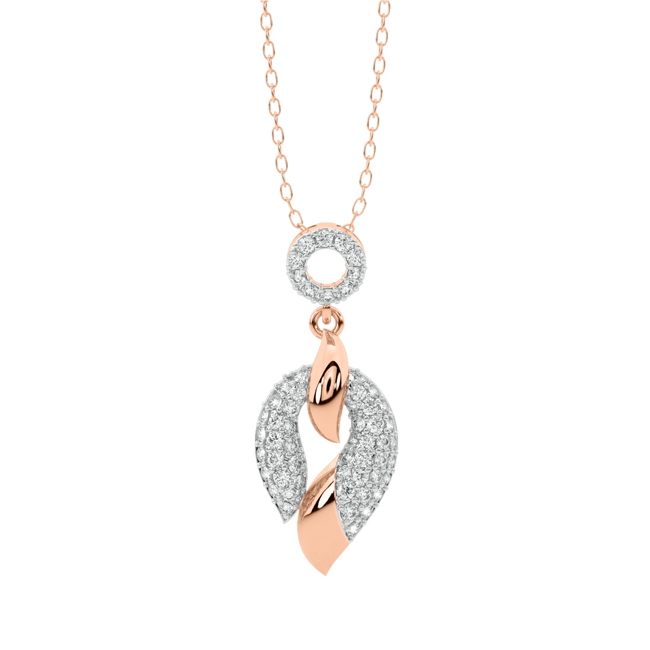 Axel Round Diamond Office Wear Pendant